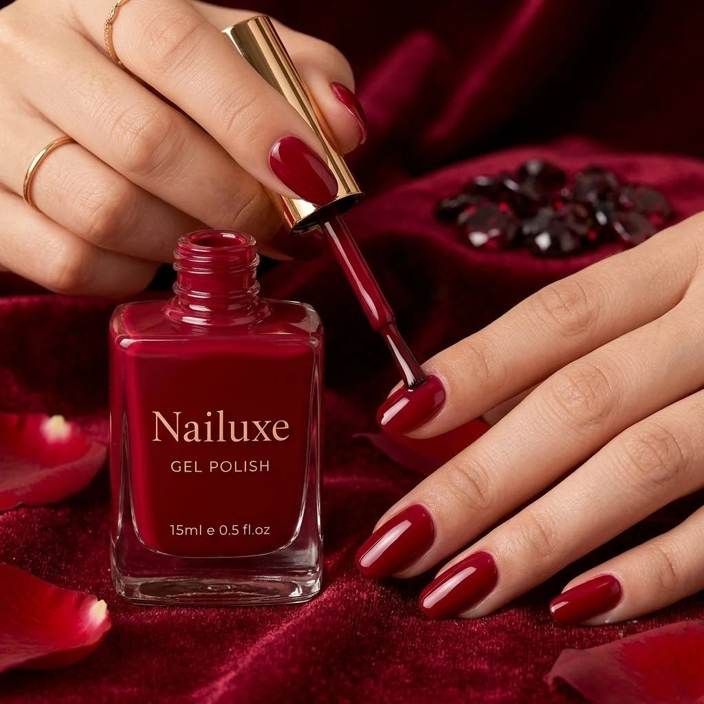 Ruby Red Gel Polish - Image 2